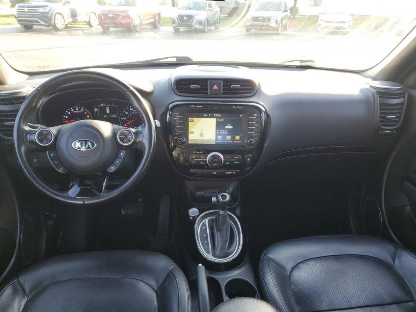 2015 Bright Silver /Black Kia Soul ! (KNDJX3A56F7) with an 2.0L L4 DOHC 16V engine, 6-Speed Automatic transmission, located at 6064 Gull Rd, Kalamazoo, MI, 49048, (269) 222-0088, 42.328388, -85.512924 - <b>Vehicle Details</b><br>The Whole Shabang Package Sun and Sound Package the perfect blend of style, efficiency, and modern features with this 2015 Kia Soul !. This distinctive hatchback is equipped with front-wheel drive and powered by a robust 4-cylinder, 2.0L engine, delivering a smooth and re - Photo#9