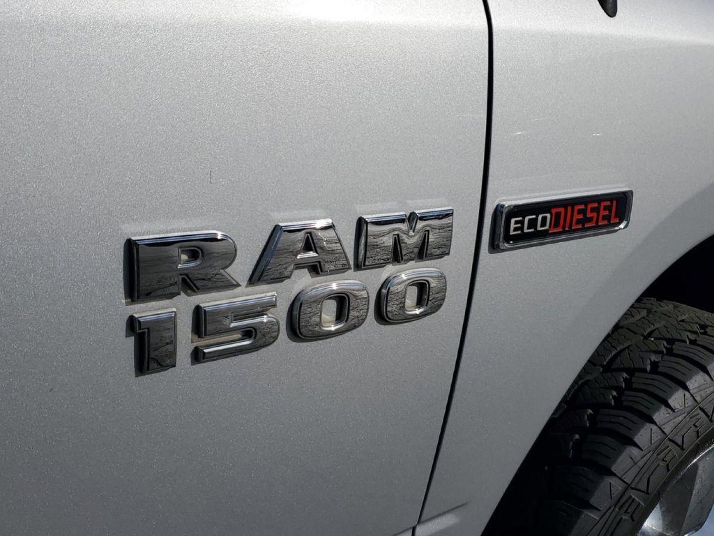2017 Bright Silver Metallic Clearcoat /Diesel Gray/Black RAM 1500 SLT Crew Cab SWB 4WD (1C6RR7LM7HS) with an 3.0L V6 DIESEL engine, 8A transmission, located at 6064 Gull Rd, Kalamazoo, MI, 49048, (269) 222-0088, 42.328388, -85.512924 - Unleash the power and versatility of the 2017 Ram 1500 Big Horn, a truck that perfectly marries rugged capability with modern luxury. Equipped with a robust V6, 3.0L engine and dependable 4WD, this powerhouse is ready to tackle any terrain or weather condition with ease, making it your ideal partner - Photo#5