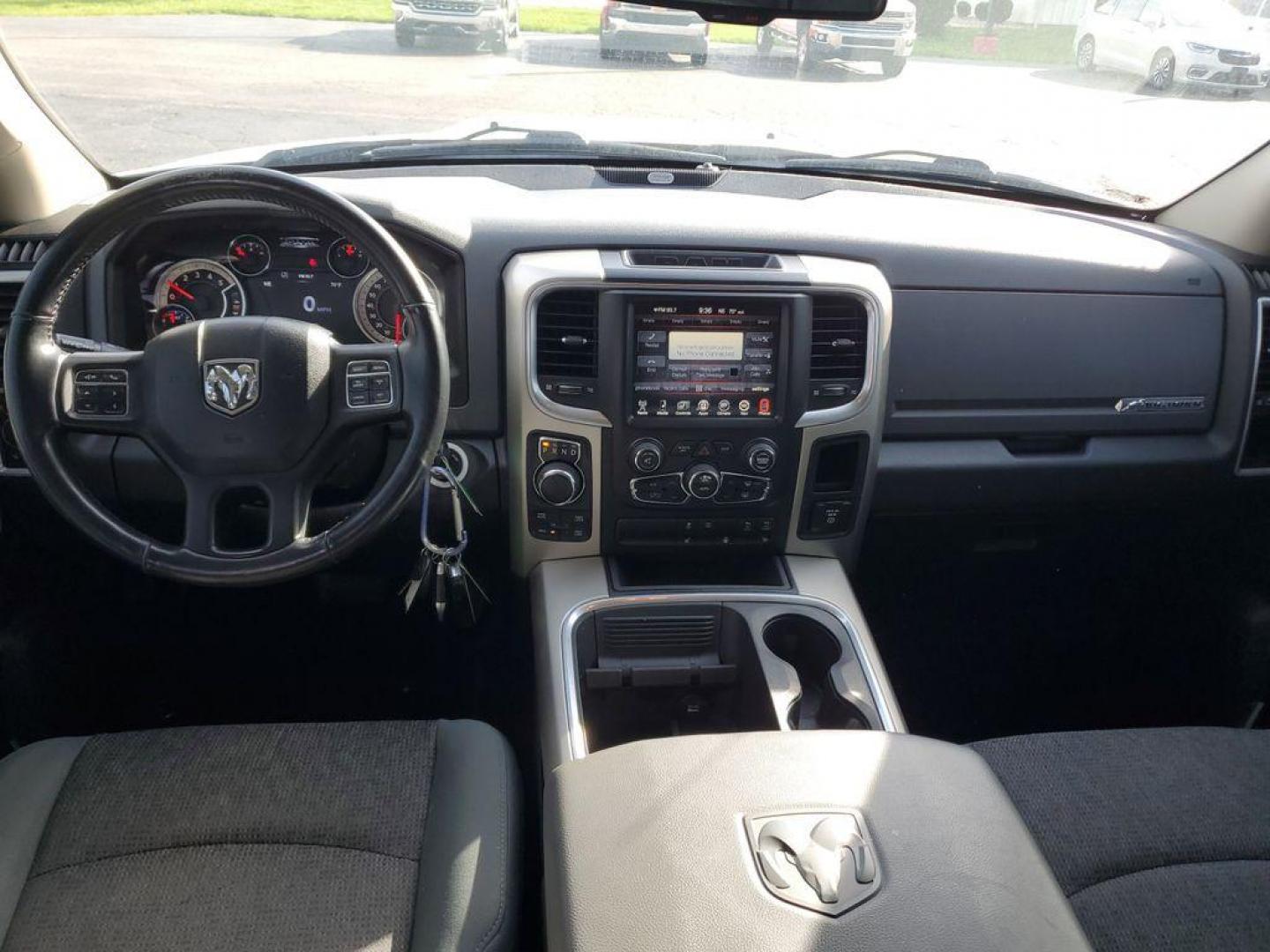 2017 Bright Silver Metallic Clearcoat /Diesel Gray/Black RAM 1500 SLT Crew Cab SWB 4WD (1C6RR7LM7HS) with an 3.0L V6 DIESEL engine, 8A transmission, located at 6064 Gull Rd, Kalamazoo, MI, 49048, (269) 222-0088, 42.328388, -85.512924 - Unleash the power and versatility of the 2017 Ram 1500 Big Horn, a truck that perfectly marries rugged capability with modern luxury. Equipped with a robust V6, 3.0L engine and dependable 4WD, this powerhouse is ready to tackle any terrain or weather condition with ease, making it your ideal partner - Photo#8