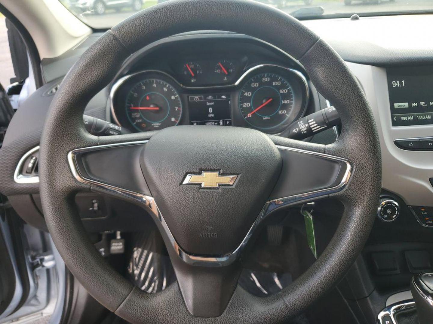 2018 Arctic Blue Metallic /Jet Black Chevrolet Cruze LS Auto (1G1BC5SM1J7) with an 1.4L L4 DOHC 16V TURBO engine, 6A transmission, located at 6064 Gull Rd, Kalamazoo, MI, 49048, (269) 222-0088, 42.328388, -85.512924 - Discover the perfect blend of efficiency, technology, and style with this 2018 Chevrolet Cruze LS. This meticulously maintained vehicle offers front-wheel drive and is powered by a fuel-efficient 1.4L, 4-cylinder engine, making it an ideal choice for both city driving and weekend getaways. <br><br>S - Photo#14