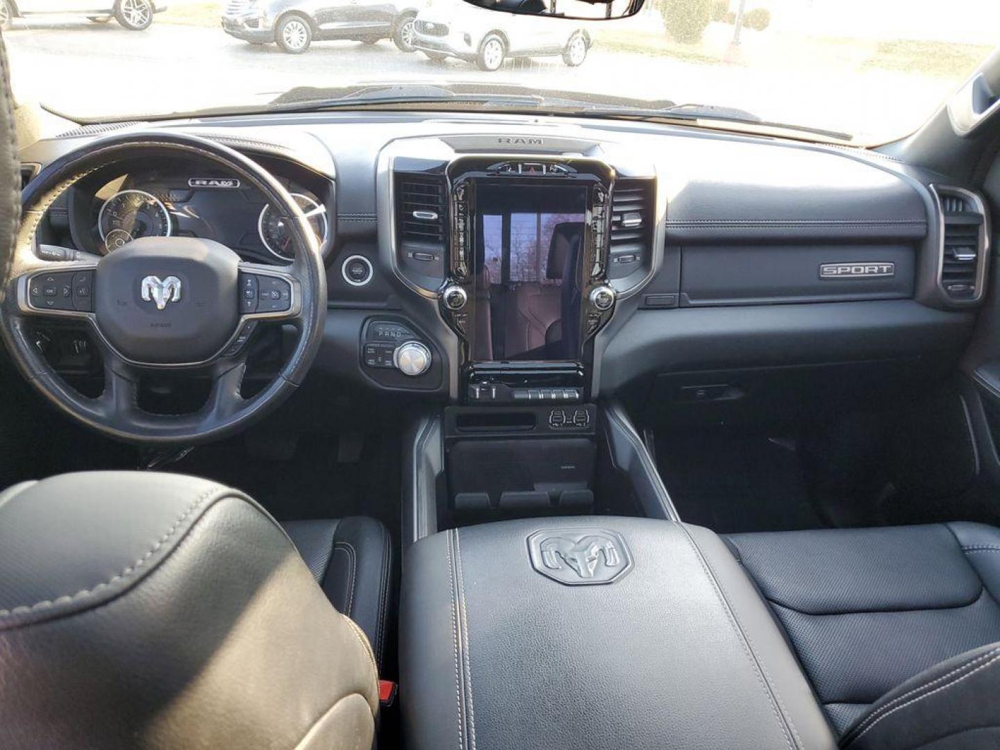 2020 Diamond Black Crystal Pearl /Black RAM 1500 Rebel Crew Cab SB 4WD (1C6SRFLT2LN) with an 5.7L V8 OHV 16V engine, 8A transmission, located at 6064 Gull Rd, Kalamazoo, MI, 49048, (269) 222-0088, 42.328388, -85.512924 - <b>Vehicle Details</b><br>Unleash the power and sophistication of the 2020 Ram 1500 Sport, an exceptional truck that promises to elevate your driving experience to new heights. With zero miles on the odometer, this rugged beast is practically untouched, ready to conquer any terrain you throw its way - Photo#8