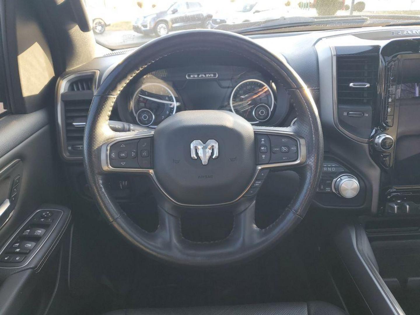 2020 Diamond Black Crystal Pearl /Black RAM 1500 Rebel Crew Cab SB 4WD (1C6SRFLT2LN) with an 5.7L V8 OHV 16V engine, 8A transmission, located at 6064 Gull Rd, Kalamazoo, MI, 49048, (269) 222-0088, 42.328388, -85.512924 - <b>Vehicle Details</b><br>Unleash the power and sophistication of the 2020 Ram 1500 Sport, an exceptional truck that promises to elevate your driving experience to new heights. With zero miles on the odometer, this rugged beast is practically untouched, ready to conquer any terrain you throw its way - Photo#9