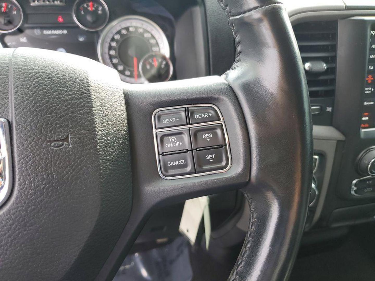 2021 Diamond Black Crystal Pearl /Diesel Grey/Black RAM 1500 Classic Tradesman Quad Cab 4WD (1C6RR7FG5MS) with an 3.6L V6 DOHC 24V FFV engine, 8A transmission, located at 6064 Gull Rd, Kalamazoo, MI, 49048, (269) 222-0088, 42.328388, -85.512924 - Rev up your adventure with this dynamic 2021 Ram 1500 Classic Express! With just 46,538 miles on the odometer, this powerhouse is ready to elevate your driving experience to new heights. Equipped with a robust V6, 3.6L engine and 4WD capability, this truck is built to conquer both city streets and r - Photo#17