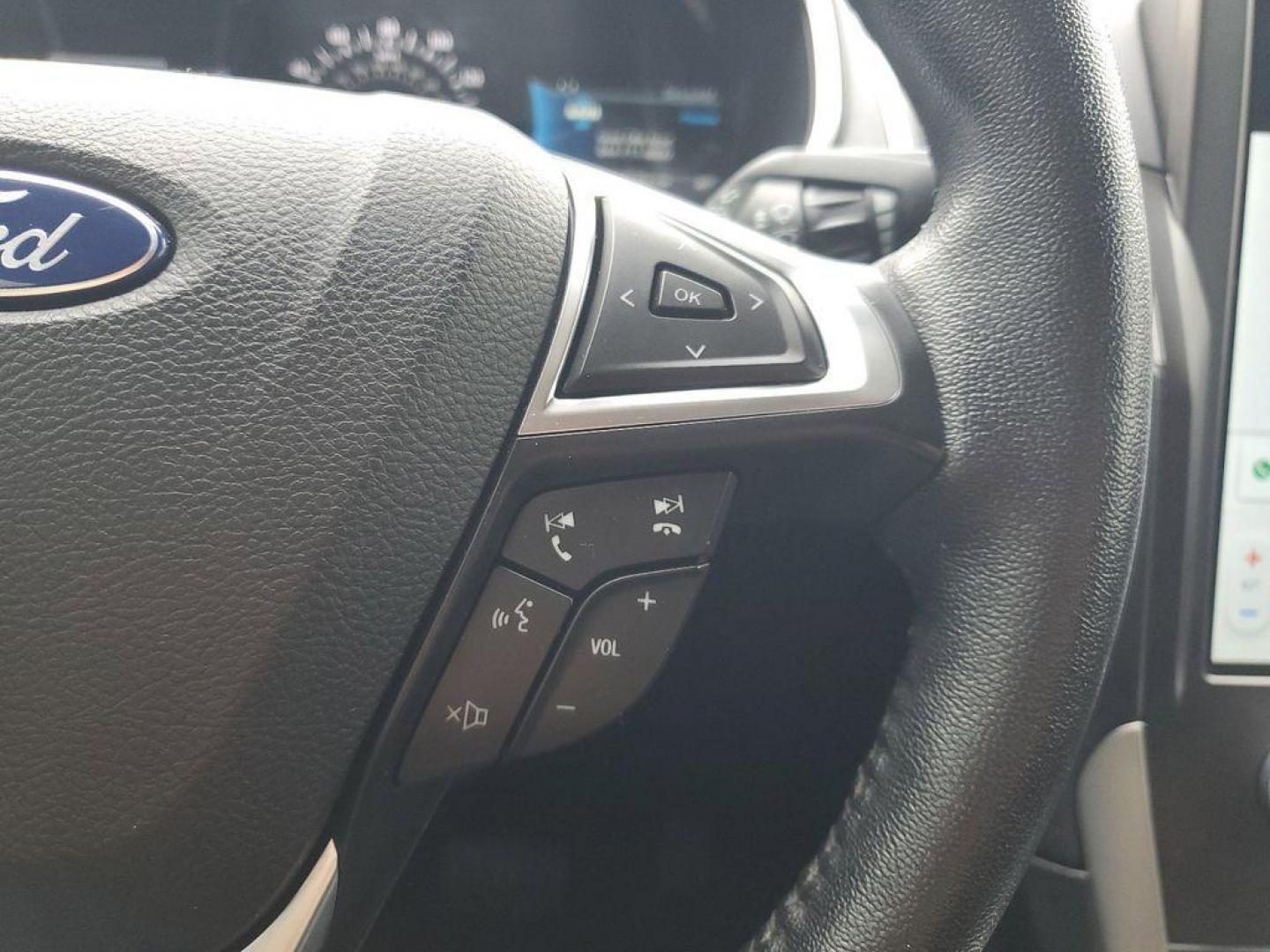 2022 Oxford White /Ebony Ford Edge SEL AWD (2FMPK4J90NB) with an 2.0L L4 DOHC 16V engine, 6A transmission, located at 234 Columbia Ave, Battle Creek, MI, 49015, (269) 222-0088, 42.298264, -85.192543 - Equipment Group 201A: 18" Sparkle Silver-Painted Aluminum Wheels; 3.80 Axle Ratio; ActiveX Seating Material Heated Bucket Seats; 8-Speed Automatic Transmission with SelectShift; Twin-Scroll 2.0L EcoBoost Engine; 245/60R18 AS BSW Tires; TBD GVWR; AM/FM Stereo/MP3 Capable Radio Mini Spare Wheel LED Da - Photo#16